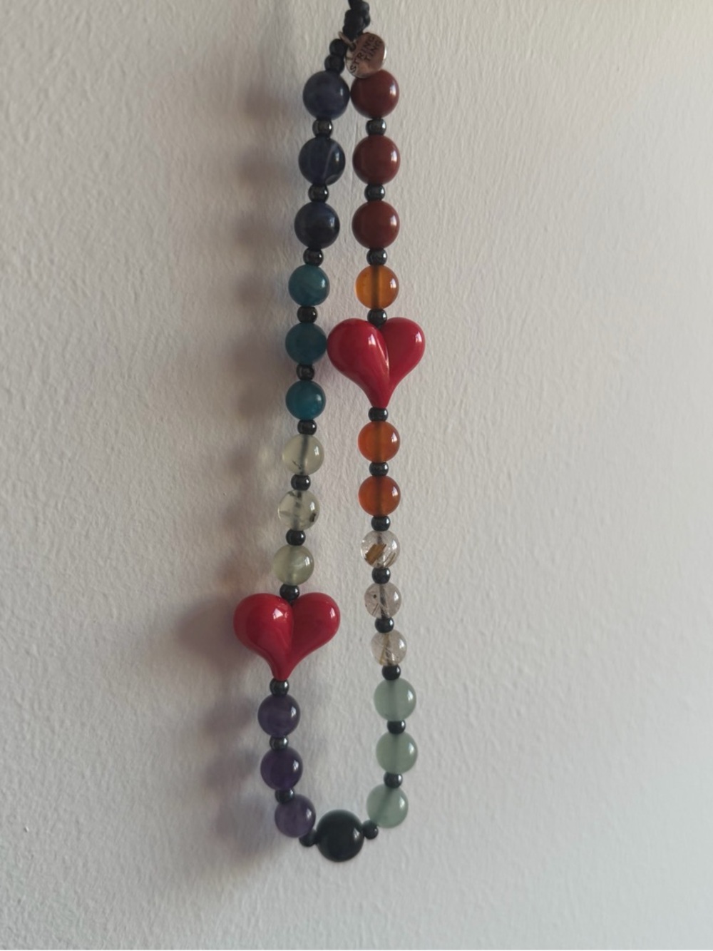 String Ting Natural Stone Phone Wristlet Chain